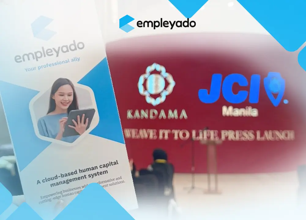 empleyado brochure displayed during a screening event in partnership with Kandama and JCI — showcasing collaboration on workforce empowerment and cultural advocacy.